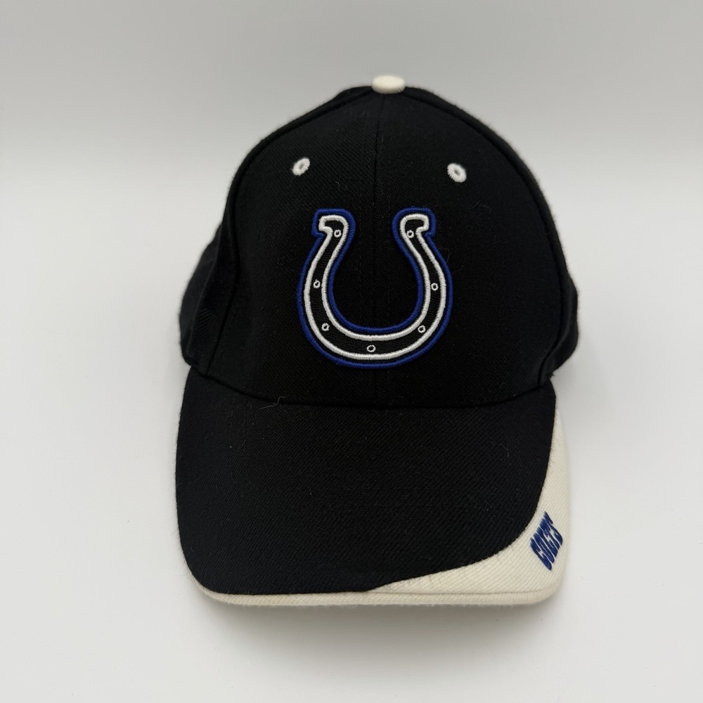 Vintage Indianapolis Colts Cap Football Hat‎ NFL Twin Enterprises Black Blue